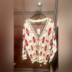 Hello Kitty X Forever 21 oversized cardigan sweater NWT